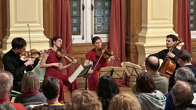 Quatuor Tchalik performs the new Mozart album